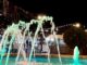 Fuentes iluminadas en color verde en Majadahonda para conmemorar el Día Mundial del Medio Ambiente
