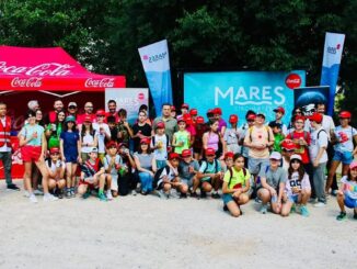 Jornada de limpieza del río Júcar con alumnos del CEIP Mari Llanos Martínez en el paraje de Las Mariquillas durante el proyecto Mares Circulares