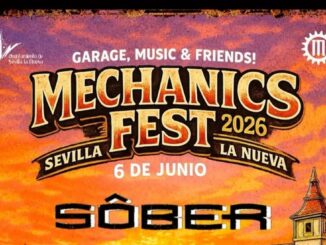 Asistentes del Mechanics Fest 2026 disfrutando del evento de motos, rock y cultura custom en Sevilla la Nueva