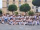 Niños de las ludotecas municipales de Logroño en el espectáculo Logroño por bandera de la Plaza de San Bartolomé