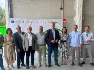 Visita a la nueva planta de tratamiento de residuos voluminosos de Valencia con el diputat Paco Comes Monmeneu y el conseller Vicente Martínez Mus