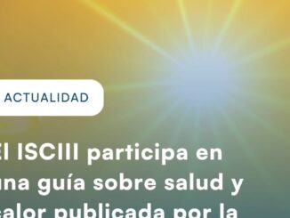 Cartel de la guía de la OMS sobre planes de acción sobre calor y salud con participación del ISCIII