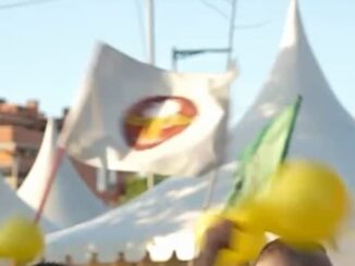 Cartel del pregón de Peñas 2026 de Coslada a cargo de la peña Atmósfera Returns