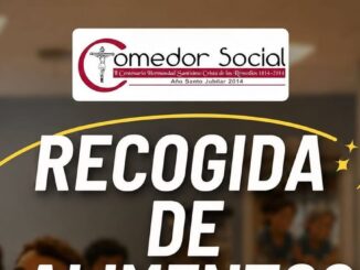 Cartel de la recogida solidaria de alimentos de la Hermandad del Santísimo Cristo de los Remedios