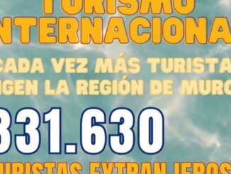 Imagen promocional de la Región de Murcia destacando el récord de turismo con 331.630 visitantes