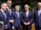 (I-D) El Ministro del Interior húngaro Gabor Posfai, el Ministro de Asuntos Interiores de Luxemburgo Leon Gloden, el Ministro del Interior español Fernando Grande-Marlaska, el Comisario Europeo de Asuntos Interiores y Migración Magnus Brunner, y el Ministro del Interior croata Davor Bozinovic asisten a la reunión del Consejo de Justicia y Asuntos Interiores (Asuntos Interiores) en Luxemburgo, 04 de junio de 2026. Los ministros discuten la implementación del Pacto sobre Migración y Asilo, la dimensión exterior de la migración con foco en la cooperación con Somalia, el futuro estatuto jurídico de las personas desplazadas de Ucrania, la gobernanza de Schengen y los desafíos de seguridad interna vinculados al actual entorno geopolítico, incluyendo los desarrollos en Oriente Medio. (Luxemburgo, Ucrania, Luxemburgo) EFE/EPA/Olivier Hoslet