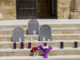 La violencia machista es el tercer motivo por el que los hombres cumplen condena en prisión. Imagen de archivo de unas velas colocadas en repulsa a un asesinato machista. EFE/ Álvaro Del Olmo