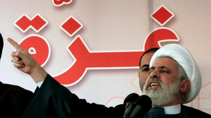 FOTO ARCHIVO. Sheikh Naim Qassem. EFE/Nabil Mounzer
