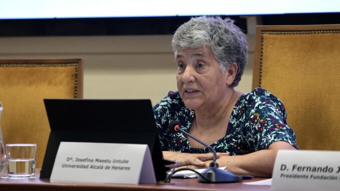 Europa "ha visto las orejas al lobo", afirma experta en agua y resiliencia hídrica La economista Josefina Maestu. EFE/Mario Morón