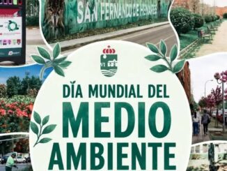 Imagen promocional del Día Internacional del Medio Ambiente de San Fernando de Henares con elementos de sostenibilidad ambiental