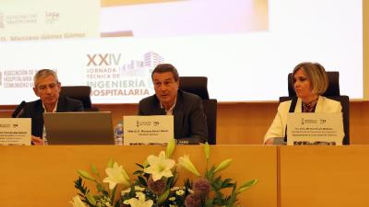 Conseller Marciano Gómez en la XXIV Jornada Técnica de Ingeniería Hospitalaria en el Hospital La Fe