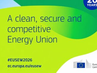 Cartel promocional de la 20.ª edición de la Semana Europea de la Energía Sostenible (EUSEW) en Bruselas