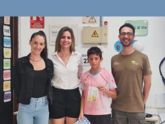Tahielanua Veronesi Avalos, ganador del premio municipal al mejor dibujo infantil del concurso Ni un foc al bosc