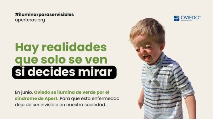 El Teatro Campoamor se ilumina de verde por el síndrome de Apert Fachada del Teatro Campoamor iluminada de color verde en conmemoración del síndrome de Apert