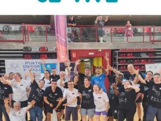 Cartel del Torneo 3x3 AMP de baloncesto benéfico en Pinto el 13 de junio