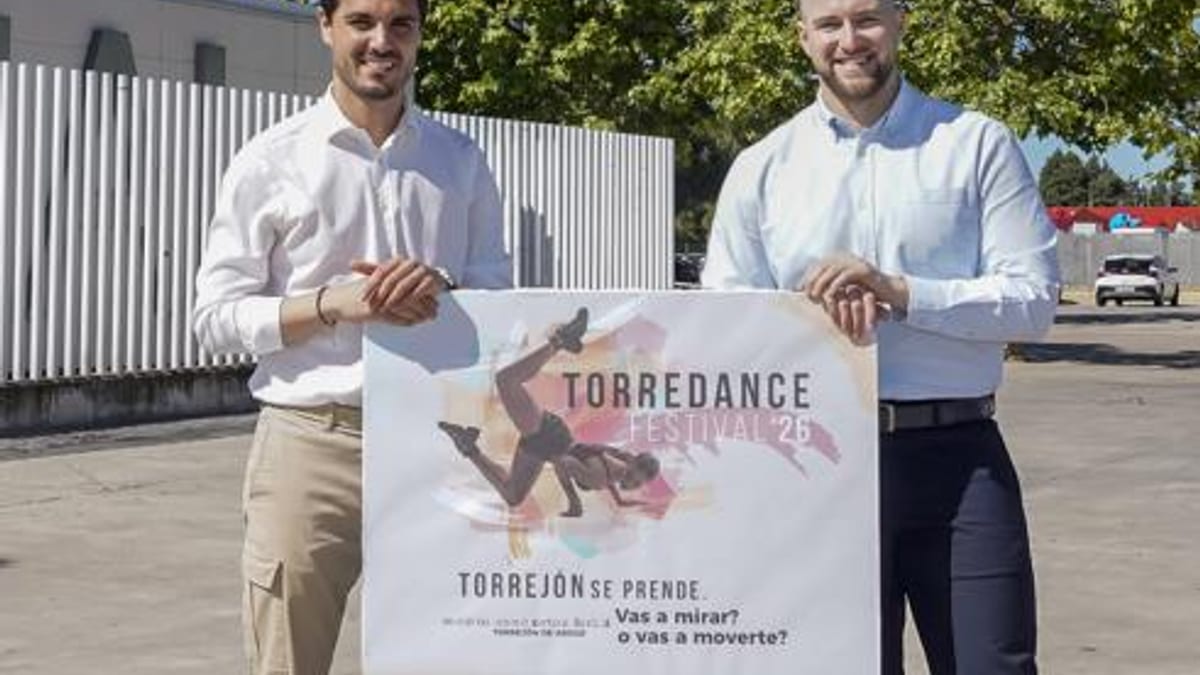 Cartel promocional de Torredance, festival de baile en el Recinto de Conciertos del Ferial de Torrejón de Ardoz, 6 y 7 de junio