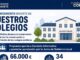 Cartel del Ayuntamiento de Albacete sobre inversión de 66.000 euros en conservación y mantenimiento de colegios públicos