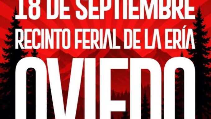Cartel del concierto El Aserradero by Monoloco en La Ería de Oviedo el 18 de septiembre