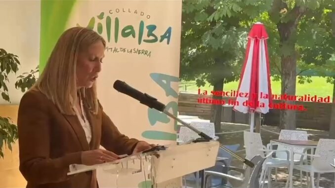 Cartel anunciador de la Feria Taurina de Collado Villalba en finca Malvaloca por Santiago Apóstol