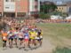 Participantes en la Carrera Popular Correcaminos de Fuenlabrada, junio de 2012. Evento deportivo multitudinario con vecinos corriendo por las calles de la ciudad.