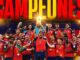 Cartel conmemorativo de Humanes de Madrid celebrando a la Selección Española, Campeona del Mundo 2026