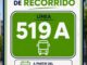 Cartel informativo del cambio de recorrido de la línea 519A de Móstoles a partir del 3 de agosto