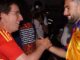 Concentración de aficionados en Cibeles celebrando la victoria de la selección española campeona del mundo
