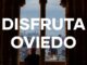 Cartel de la agenda semanal de eventos culturales en Oviedo del 20 al 26 de julio con información sobre cine, teatro, música y folclore