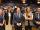 El alcalde Alfredo Canteli y la concejala Leticia González en el acto de clausura de los Talleres de Empleo en el Auditorio Príncipe Felipe de Oviedo