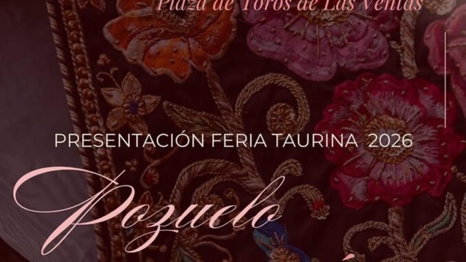 Cartel de presentación de la Feria Taurina 2026 de Pozuelo de Alarcón en la Sala Antonio Bienvenida de la Plaza de Toros de Las Ventas