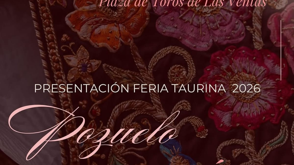 Cartel de presentación de la Feria Taurina 2026 de Pozuelo de Alarcón en la Sala Antonio Bienvenida de la Plaza de Toros de Las Ventas