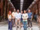 Delegación del Ayuntamiento de Puerto Real en los Depósitos de Tabaco de Cádiz durante la visita al proyecto de recuperación