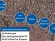Mapa del recorrido de la rúa de la selección española por Madrid con paradas en Moncloa, San Bernardo, Bilbao, Alonso Martínez, Colón y Cibeles
