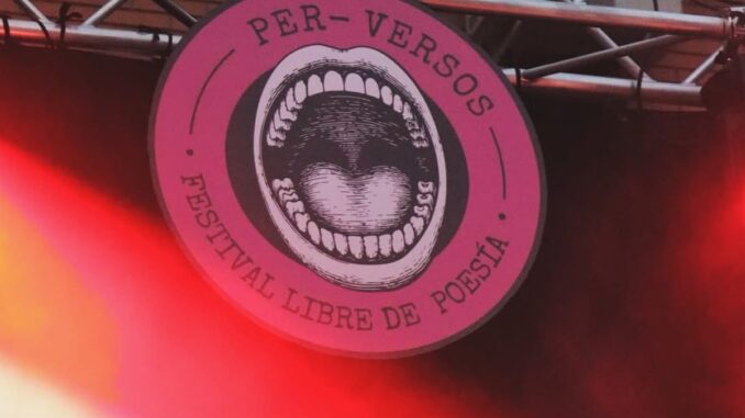 Cartel del festival libre de poesía Perversos celebrado en San Sebastián de los Reyes