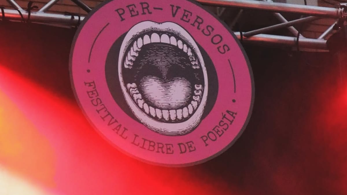Cartel del festival libre de poesía Perversos celebrado en San Sebastián de los Reyes