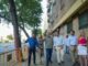 Obras de ampliación de aparcamiento en cordón en la Avenida de Llanes, Sevilla