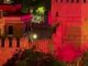 Muralla de la Macarena en Sevilla iluminada con los colores de la bandera española en apoyo a la selección durante el Mundial 2026