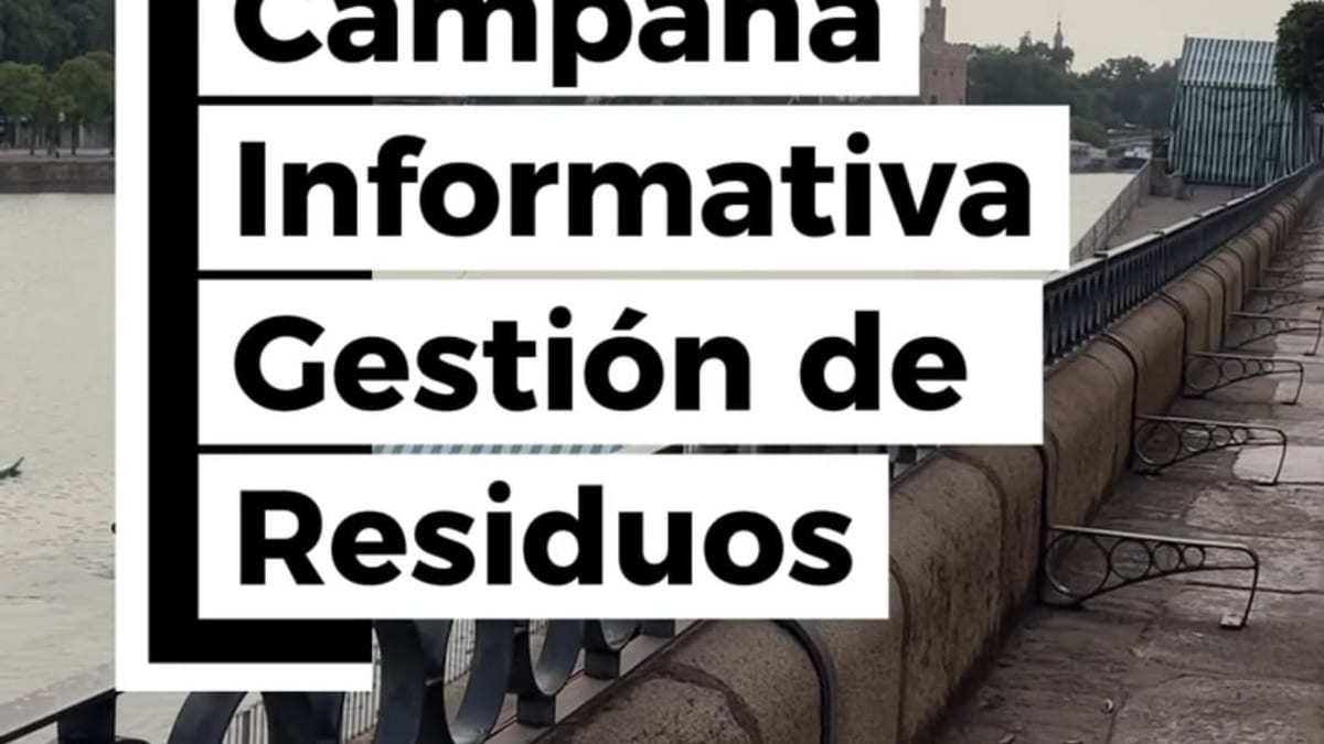 Campaña informativa de gestión de residuos de Lipasam durante la Velá Santiago y Santa Ana en Sevilla