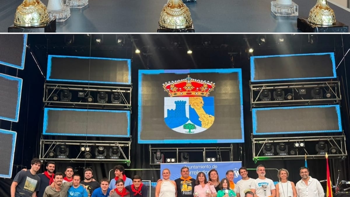 Fotografía de ganadores y premiados de los torneos de las Fiestas del Carmen de Torrelodones