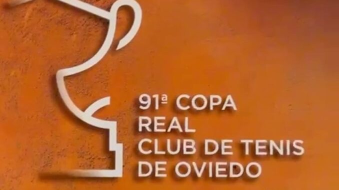 Acoge la 91.ª Copa del Real Club de Tenis Oviedo del 23 al 29 de agosto en Ov... Cartel promocional de la 91.ª Copa del Real Club de Tenis de Oviedo, del 23 al 29 de agosto, con entrada libre y gratuita
