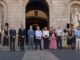 Acto de homenaje a las víctimas de los atentados del 17 de agosto de 2017 en la plaça de Sant Jaume de Barcelona