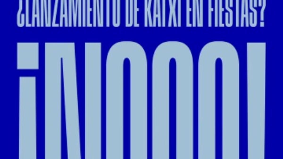 Campaña del Ayuntamiento de Bilbao contra el lanzamiento de katxi en fiestas con el mensaje 'No dejes rastro, deja huella'