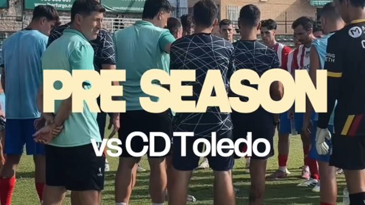 Cartel promocional de la pretemporada del CD Toledo contra CD Toledo