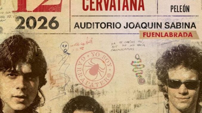 Los Delinquentes, M-Clan y otros grandes nombres en las Fiestas Patronales Cartel del concierto de Los Delinquentes en las Fiestas Patronales de Fuenlabrada, 12 de septiembre de 2026. Last Tour en el Auditorio Joaquín Sabina