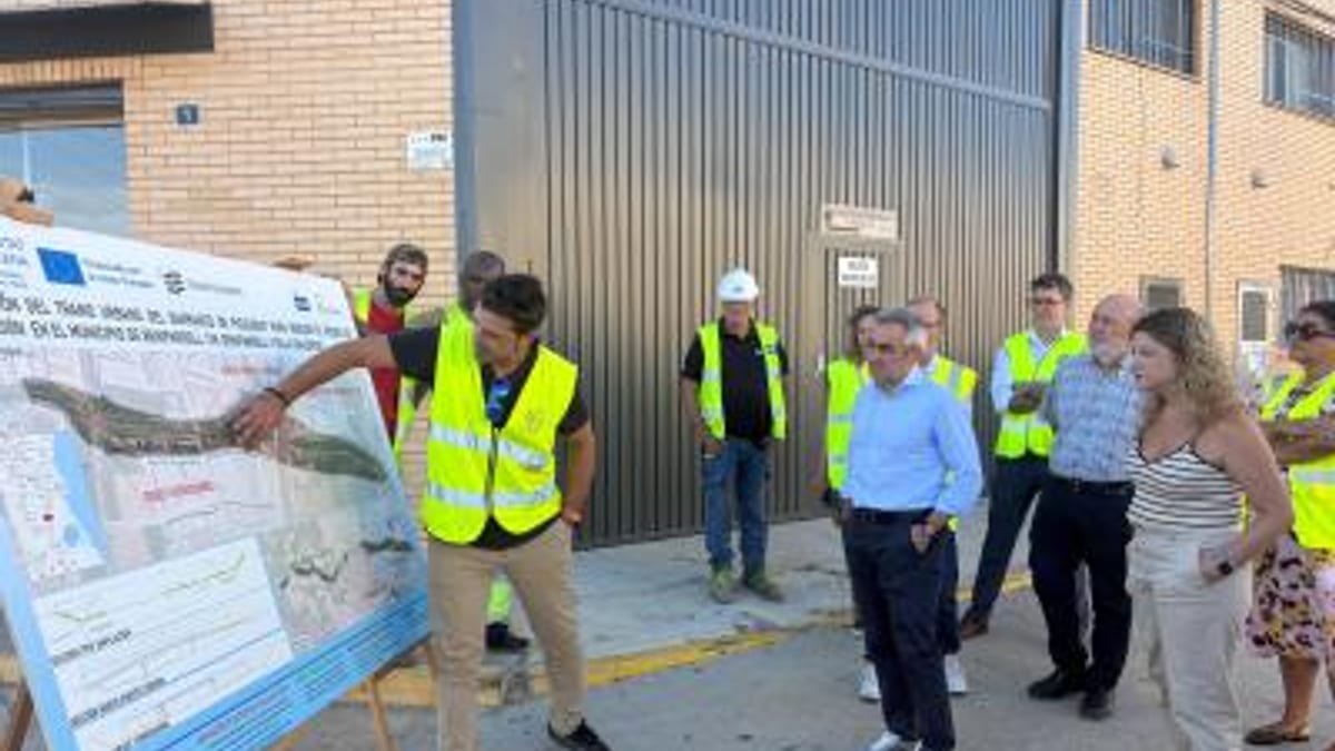 Presentación de la inversión en encauzamiento del barranco de Beniparrell por el Consell de la Generalitat Valenciana