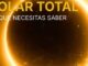 Cartel informativo del eclipse solar total en Cuenca con información sobre recomendaciones de seguridad y observación