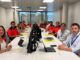 Reunión del gabinete de Salud en la base del Samu061 con presencia de la consellera Manuela García Romero y responsables sanitarios durante la coordinación del dispositivo del eclipse