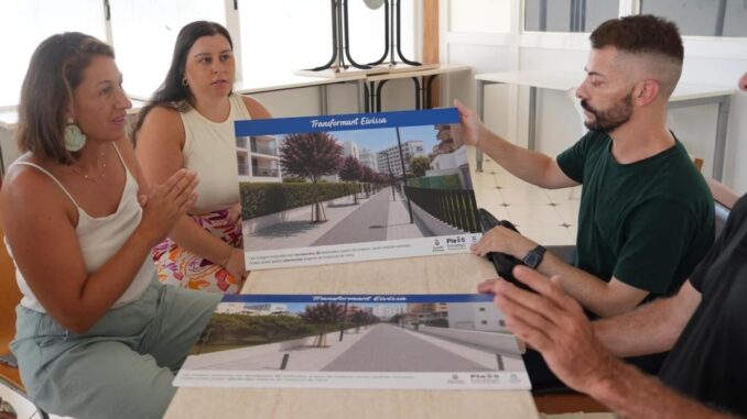 Eivissa presenta las reformas de Platja d'en Bossa con inversión de 750.000 euros Presentación del Plan de reformas en Platja d'en Bossa del Ayuntamiento de Eivissa