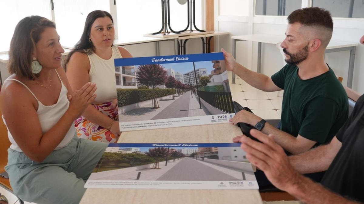 Presentación del Plan de reformas en Platja d'en Bossa del Ayuntamiento de Eivissa