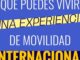 Cartel de Eurodesk promocionando experiencias de movilidad internacional para jóvenes en prácticas, voluntariado e intercambios